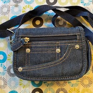 Mini Denim Shoulder Purse